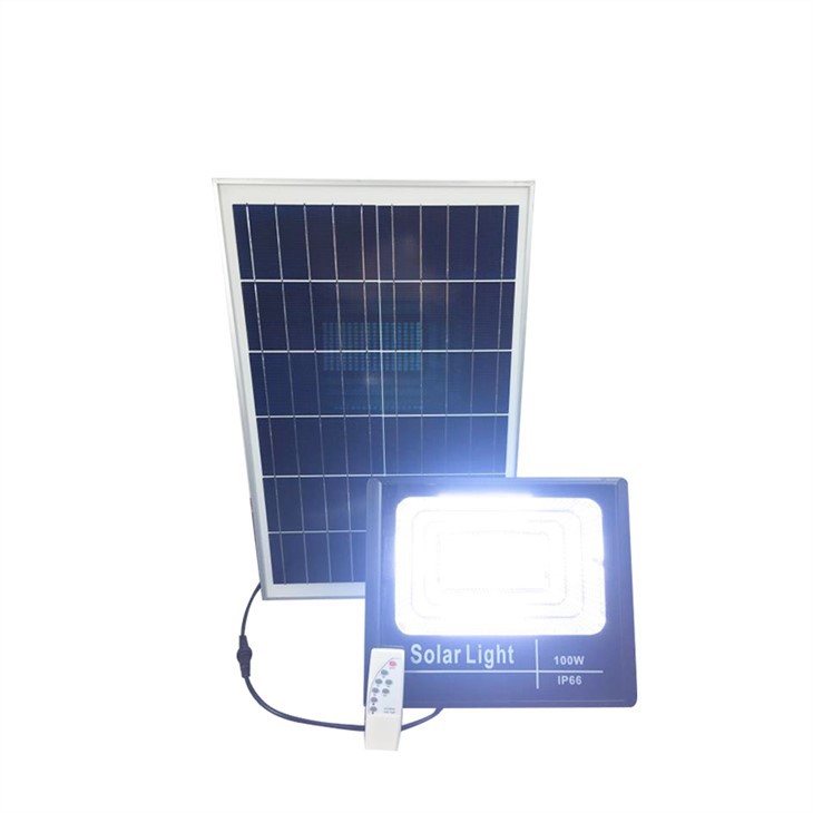 Lampu banjir matahari dengan remote nirkabel